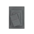 thumbnail image 1 of Mainstays Super Soft Brushed Microfiber Bed Sheet Set, Soothing Gray Embossed Stripe, Full, 4 Piece, 1 of 13