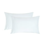 Mainstays Super Soft Brushed Microfiber Pillowcase Set, Arctic White, Standard/Queen, 2 Piece
