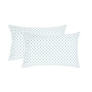 Mainstays Super Soft Brushed Microfiber Pillowcase Set, Black & White Diamond, Standard/Queen, 2 Piece