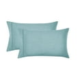 thumbnail image 1 of Mainstays Super Soft Brushed Microfiber Pillowcase Set, Blue Cameo Embossed Hayden Paisley, Standard/Queen, 2 Piece, 1 of 7