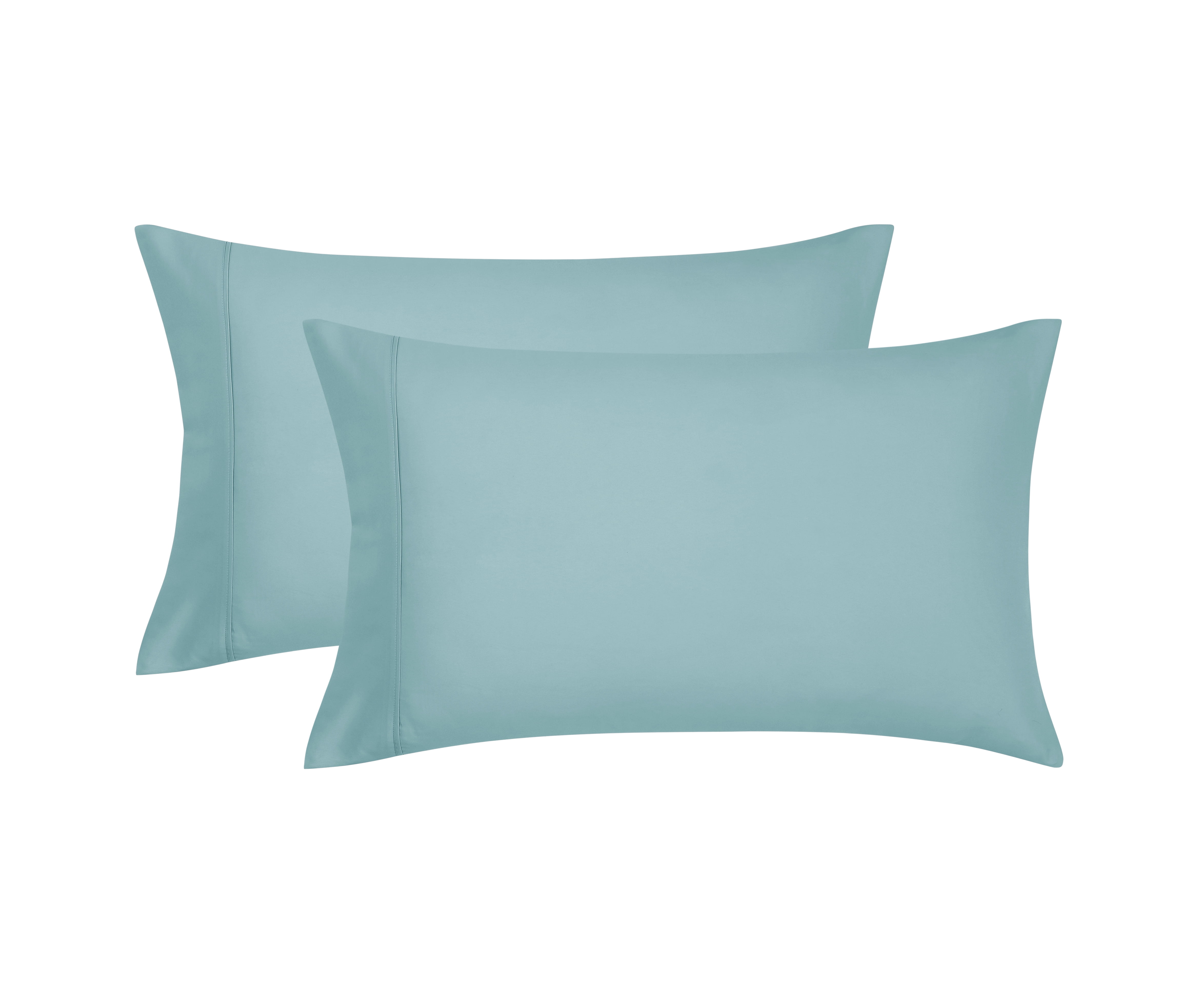 Mainstays Super Soft Brushed Microfiber Pillowcase Set, Blue Cameo, King, 2 Piece
