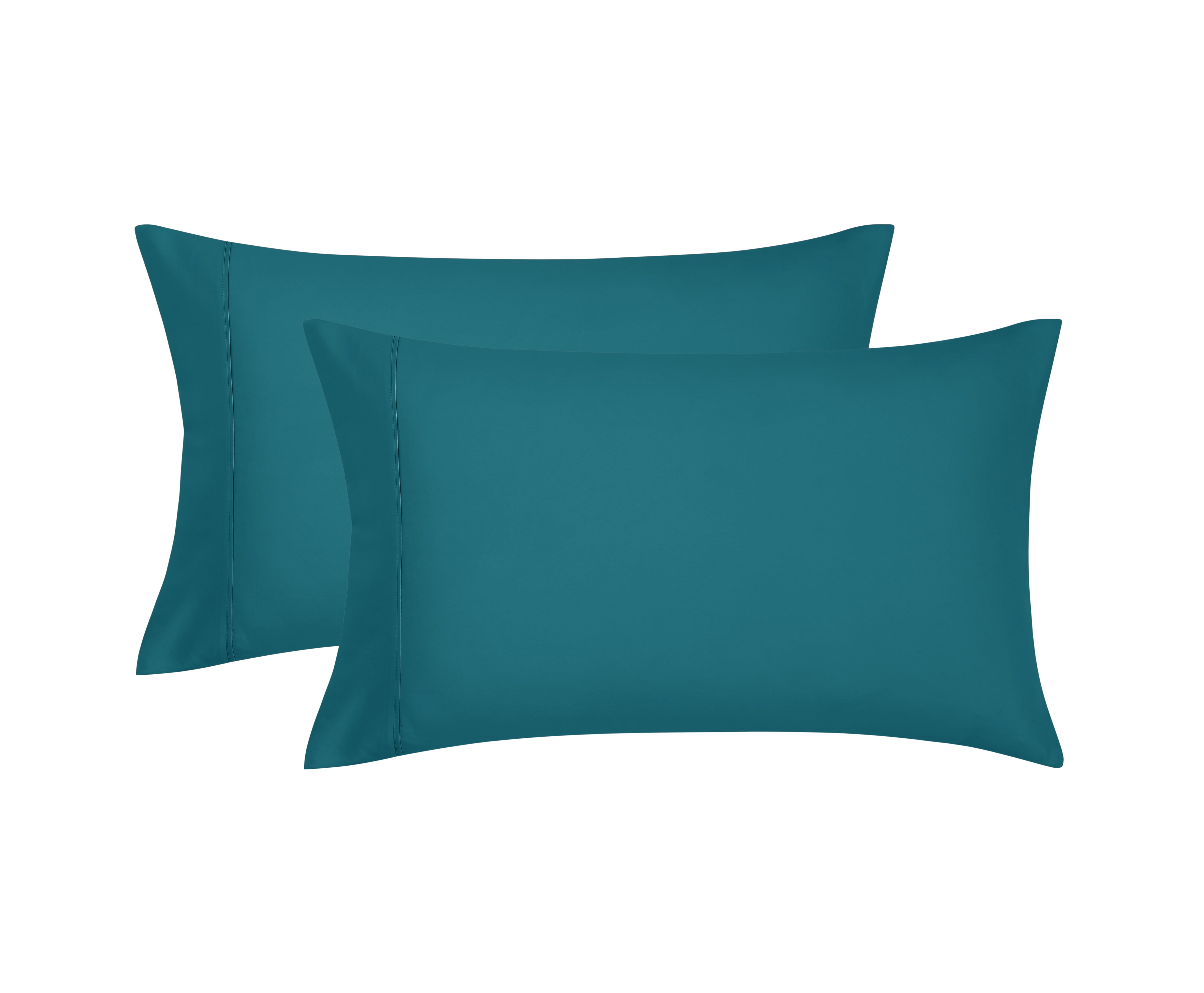 Mainstays Super Soft Brushed Microfiber Pillowcase Set, Dark Teal, King, 2 Piece