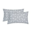 thumbnail image 1 of Mainstays Super Soft Brushed Microfiber Pillowcase Set, Gray Floral, King, 2 Piece, 1 of 7