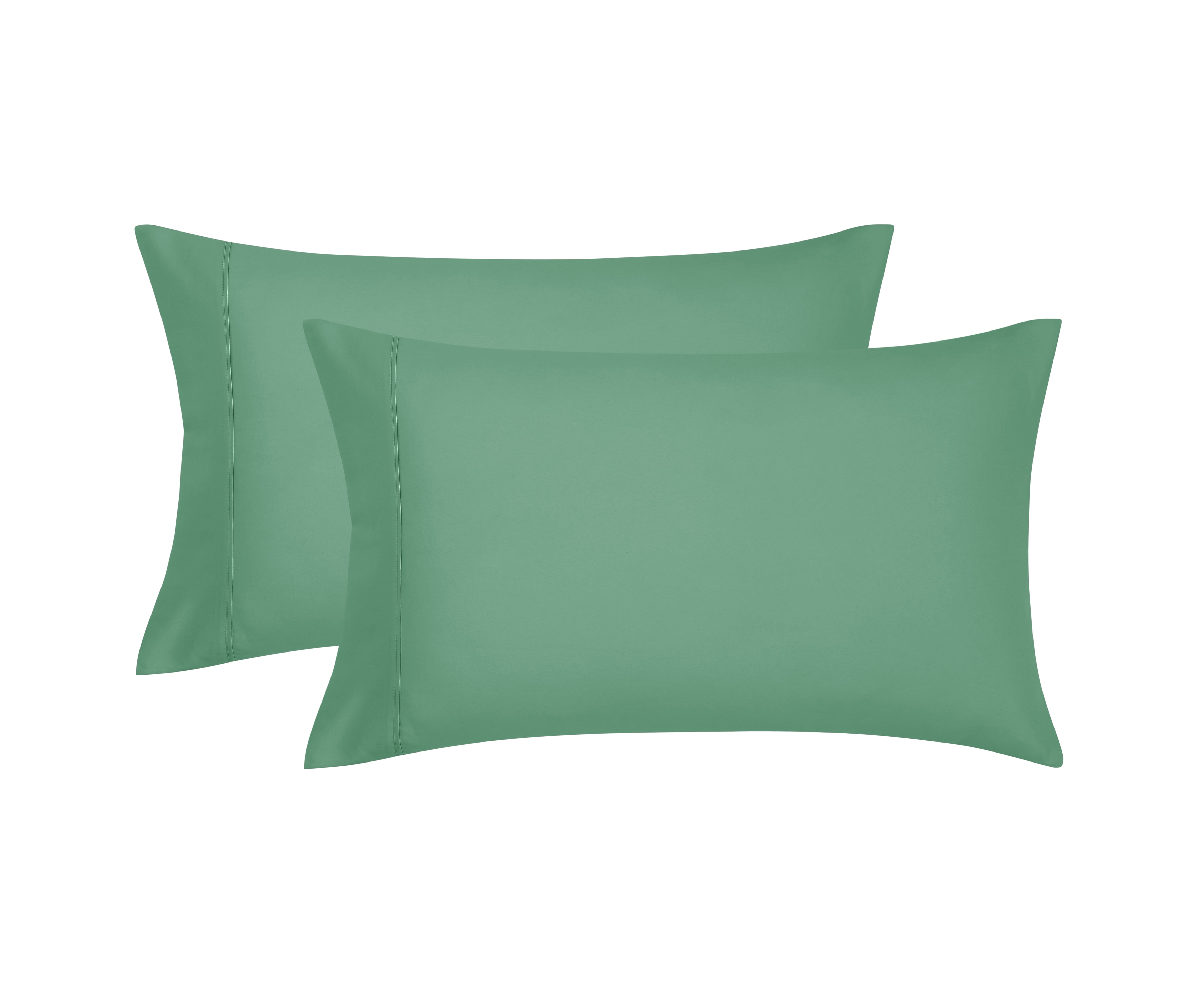 Mainstays Super Soft Brushed Microfiber Pillowcase Set, Green Sage, Standard/Queen, 2 Piece