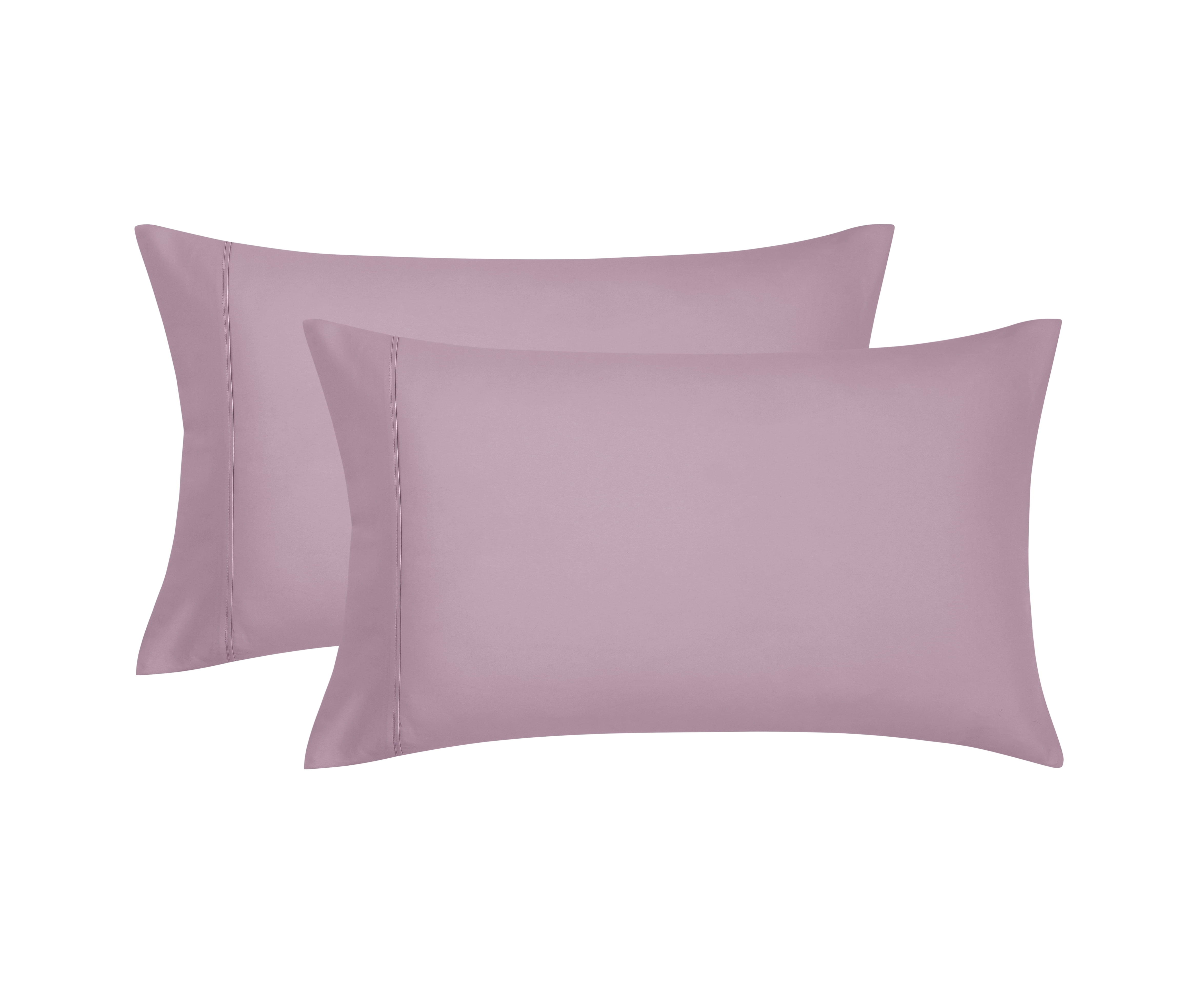 Mainstays Super Soft Brushed Microfiber Pillowcase Set, Light Purple, Standard/Queen, 2 Piece