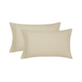 thumbnail image 1 of Mainstays Super Soft Brushed Microfiber Pillowcase Set, Papyrus Beige, Standard/Queen, 2 Piece, 1 of 7