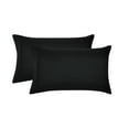 thumbnail image 1 of Mainstays Super Soft Brushed Microfiber Pillowcase Set, Rich Black Embossed Stripe, King, 2 Piece, 1 of 7