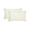 thumbnail image 1 of Mainstays Super Soft Brushed Microfiber Pillowcase Set, Soft Ivory, King, 2 Piece, 1 of 7