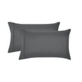 thumbnail image 1 of Mainstays Super Soft Brushed Microfiber Pillowcase Set, Soothing Gray Embossed Stripe, Standard/Queen, 2 Piece, 1 of 7