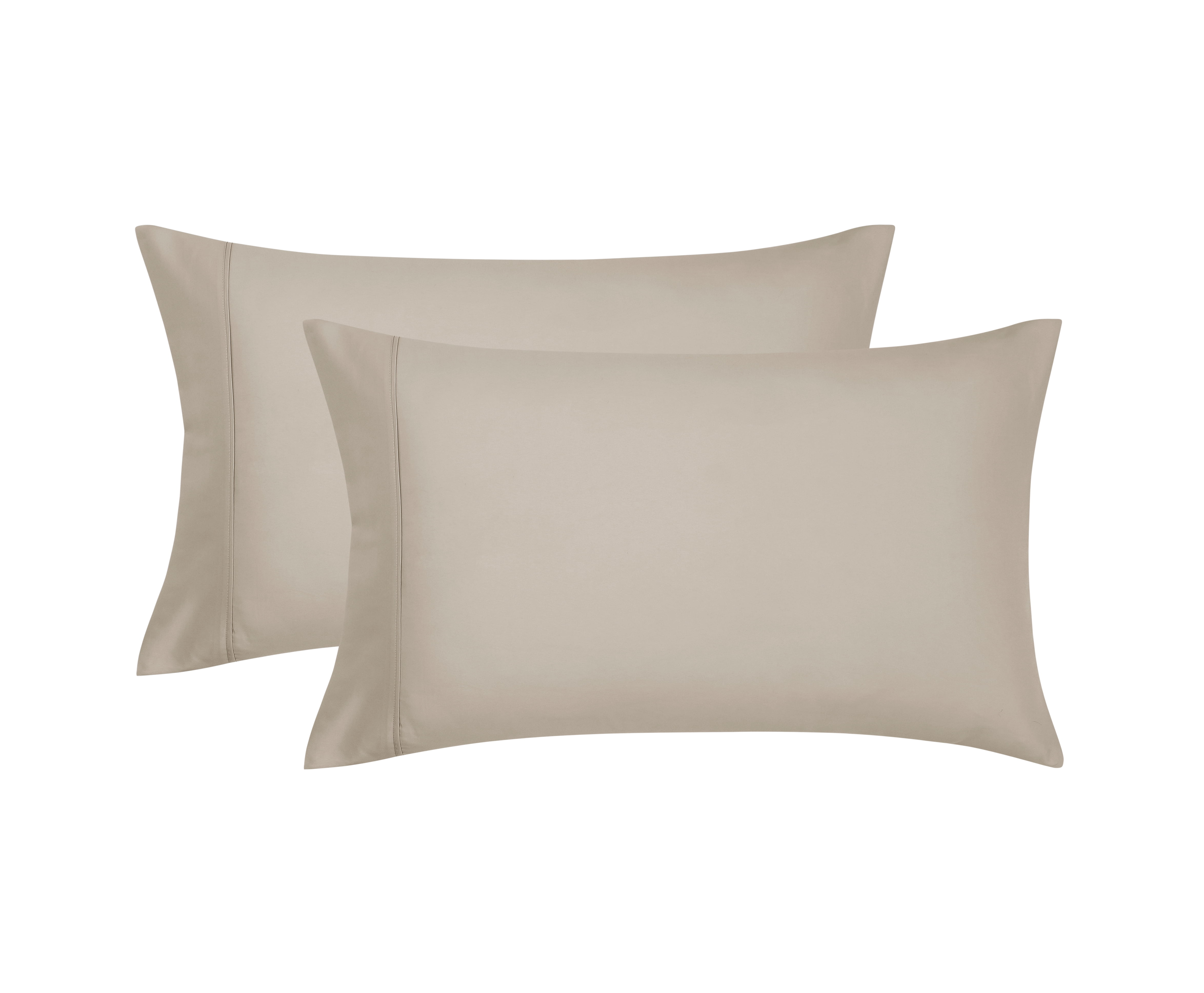 Mainstays Super Soft Brushed Microfiber Pillowcase Set, Washed Tan, King, 2 Piece
