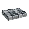 thumbnail image 1 of Mainstays Super Soft Gray Plaid Polyester Plush Blanket, Full/Queen 90"X90", Suitable for Adult, 1 of 6