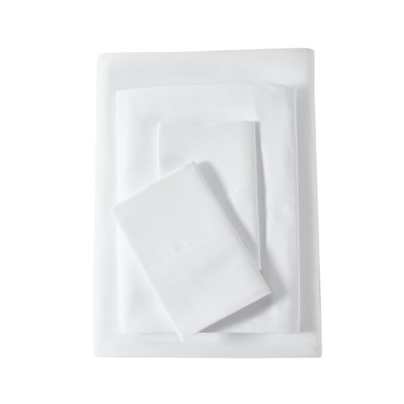 Mainstays Super Soft High Quality Brushed Microfiber Bed Sheet Set, Twin-XL, Arctic White, 3 Piece