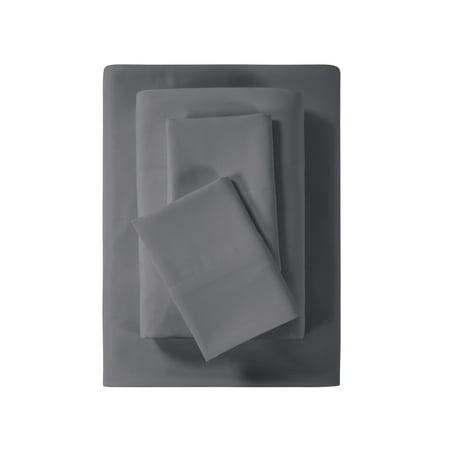 Mainstays Super Soft Brushed Microfiber Bed Sheet Set, Twin-XL, Grey, 3 Piece