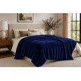 thumbnail image 1 of Mainstays Super Soft Plush Blanket, Dark Blue, Full/Queen, Adult/Teen, 1 of 10