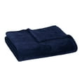 thumbnail image 1 of Mainstays Super Soft Plush Blanket, Dark Blue, Full/Queen, Adult/Teen, 1 of 6