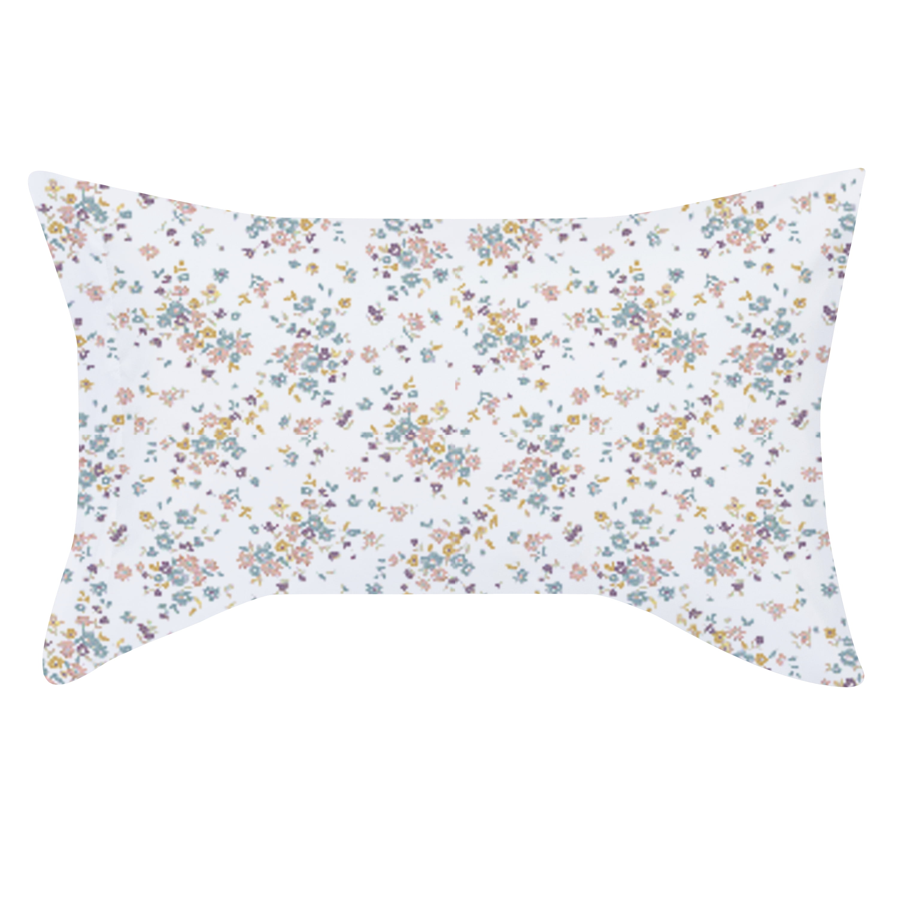 Mainstays Super Soft Recycled Brushed Microfiber Pillowcase Set Stdqueen White Floral 2 6536