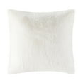 thumbnail image 1 of Mainstays Super Soft White Rabbit Faux Fur Square Decorative Pillow, 18" x 18", 1 of 8