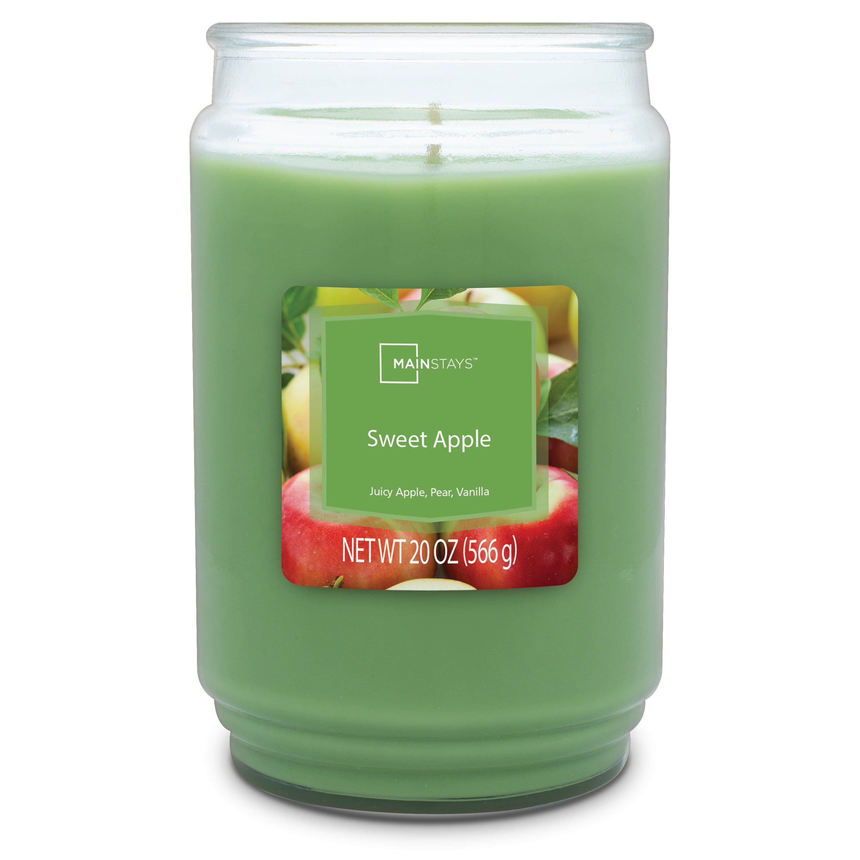 Mainstays Sweet Apple Single Wick Candle, 20 Oz