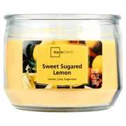 Mainstays Sweet Sugared Lemon Scented 3-Wick Glass Jar Candle, 11.5 oz