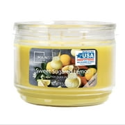 Mainstays Sweet Sugared Lemon Scented 3-Wick Glass Jar Candle, 11.5 oz.