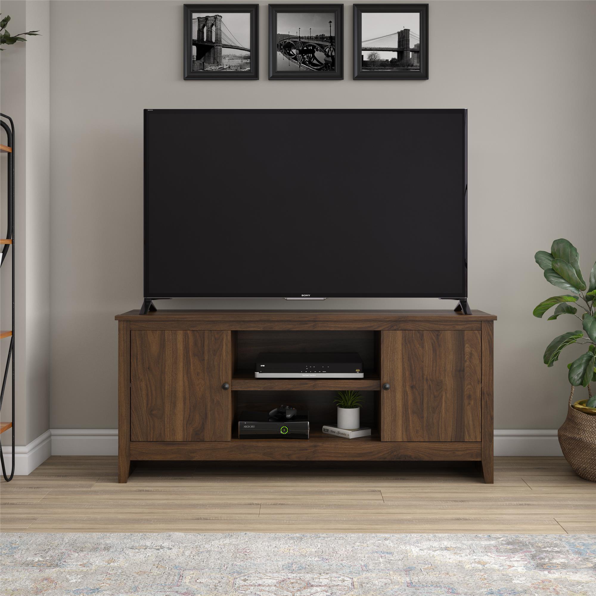 Mainstays TV Stand for TVs up to 65", Walnut - image 1 of 11