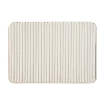 Mainstays Tan Performance Foam 17"x 24" Bath Rug