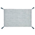 thumbnail image 1 of Mainstays Tassel Two-Tone Blue Polyester Indoor/Outdoor Layering Rug, 24" x 36", 1 of 7