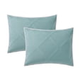 Mainstays Teal Diamond 2Pk Standard Shams - Walmart.com