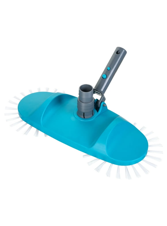 Mainstays Teal & Gray Pool Vacuum with Rotative Brushes