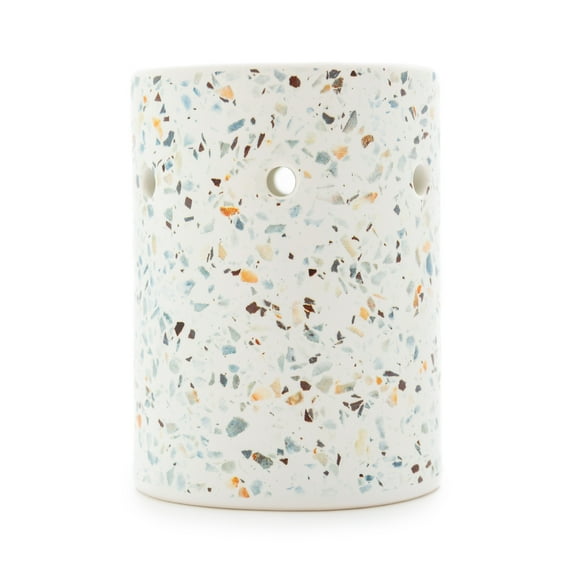 Mainstays Tealight Ceramic Warmer, Multi-Colored Terrazzo, 1 Pc