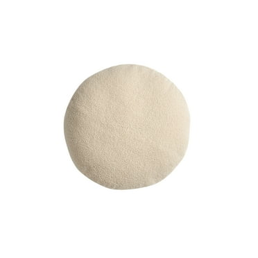 Mainstays Teddy 21" Round Ivory Decorative Pillows (2 Count)
