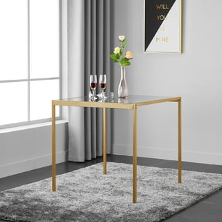 Small square deals glass dining table