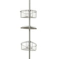 Mainstays Tension Pole Shower Caddy, Satin Nickel
