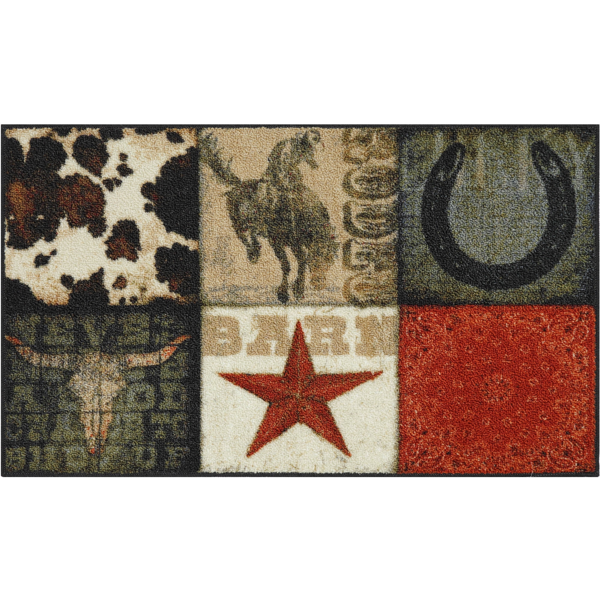 Mainstays Texas Cowboy Kitchen Rug