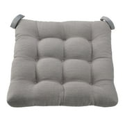 Mainstays Textured Chair Cushion, Gray, 1-Piece, 15.5" L x 16" W