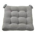 thumbnail image 1 of Mainstays Textured Chair Seat Pad (Chair Cushion), Gray Color, 1-Piece, 15.5" x 16", 1 of 4
