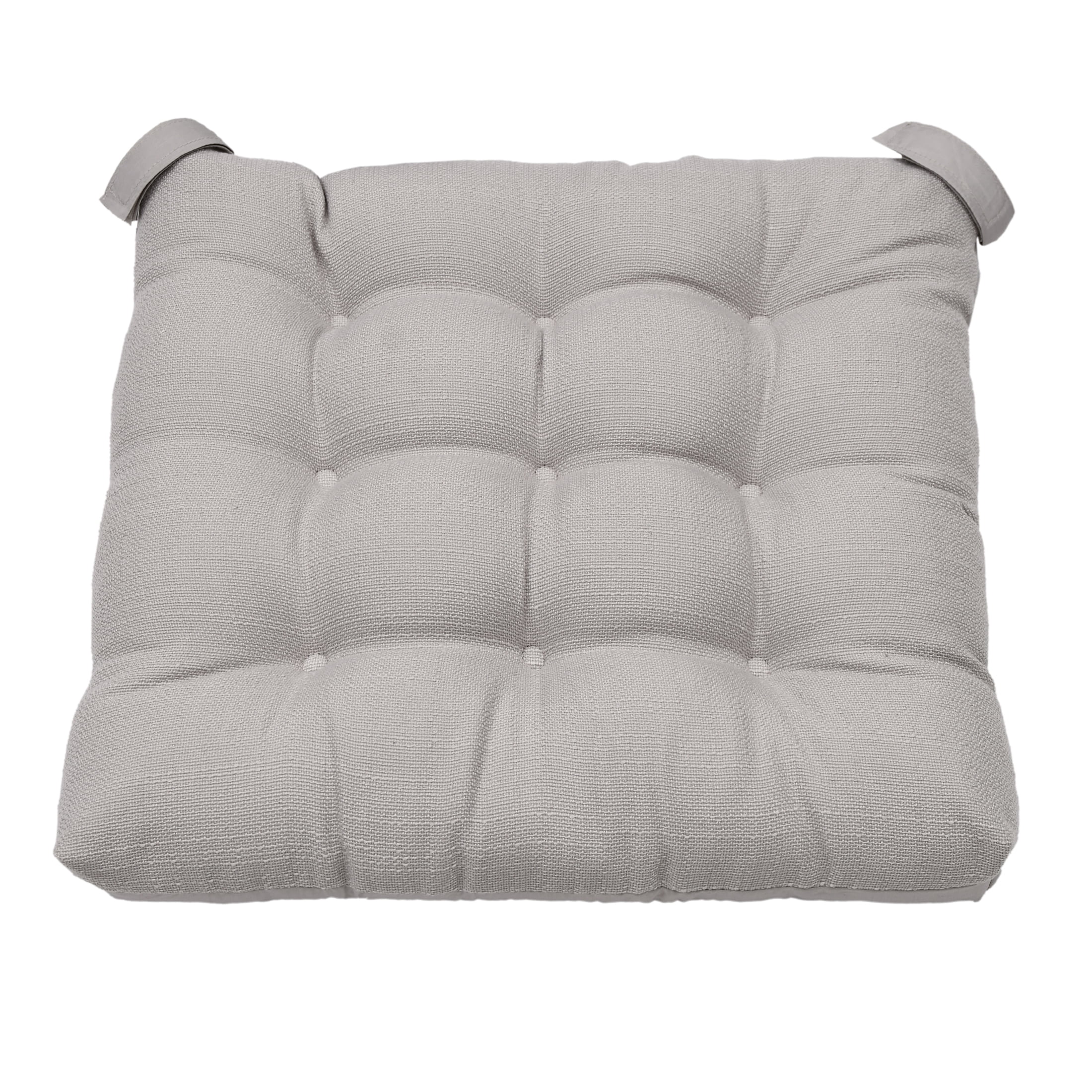 Mainstays Chair Seat Pad, Silver, 1-Piece, 15.5 in x 16 in