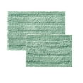 thumbnail interactive-video image 1 of Mainstays Textured Chenille High-Low Noodle Bath Rug Set, Green, 1 of 6