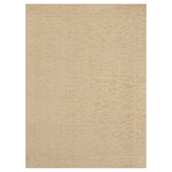 Mainstays Textured Neutral Pink Cheetah Print Indoor Area Rug, 5' x 7'