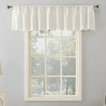 thumbnail image 1 of Mainstays Lauren Semi-Sheer Textured Solid Rod Pocket Curtain Valance, Cream, 56"W x 17"L, 1 of 6