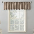thumbnail image 1 of Mainstays Lauren Semi-Sheer Textured Solid Rod Pocket Curtain Valance, Taupe, 56"W x 17"L, 1 of 7