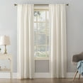 thumbnail image 1 of Mainstays Textured Solid Rod Pocket Curtain, Single Panel, Cream, 38"W x 84"L, 1 of 6