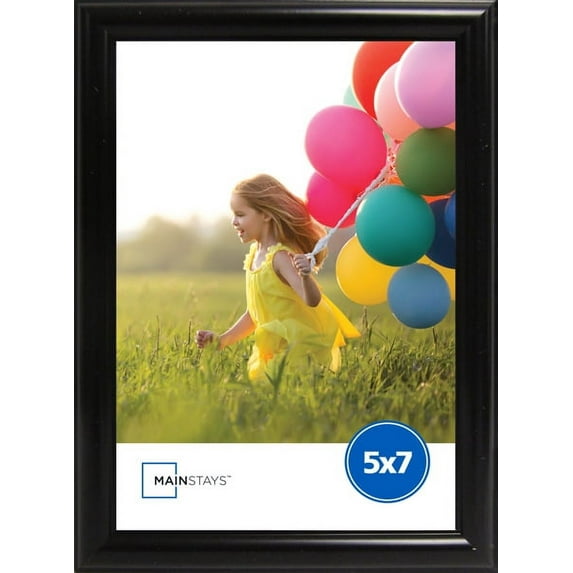 Mainstays Thin Rounded 5x7 Black Picture Frame