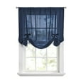 thumbnail image 1 of Mainstays Tie up Balloon Shade Pole Top, Blue Cove, Polyester, Recycled Poly, 42"W x 63"L, 1 Piece, Indoor Curtain, Adult, 1 of 5