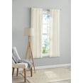 thumbnail image 1 of Mainstays Tille Light Filtering Curtain Panel Pair, Set of 2, White, 37"W x 63"L, 1 of 10