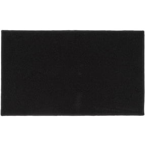 Mainstays Titan Solid Black Durable Indoor Utility Accent Rug, 17"x30"