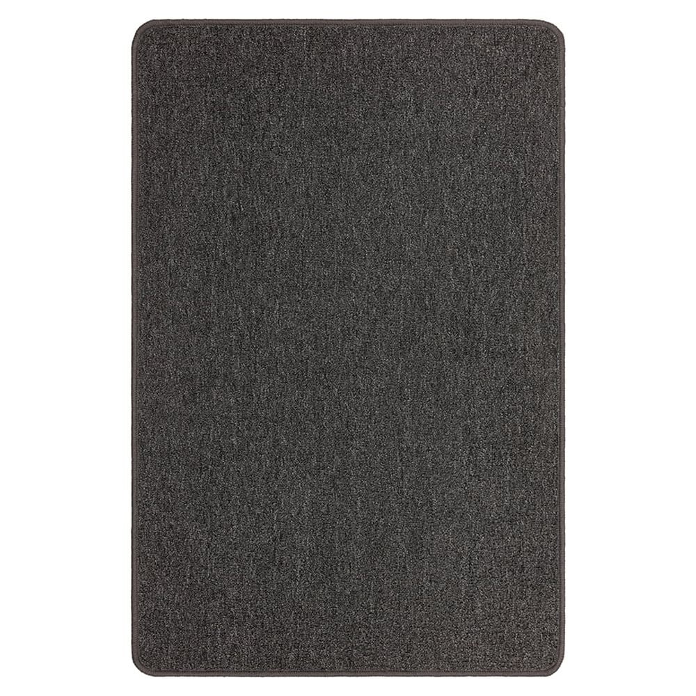 Mainstays Titan Solid Indoor Accent Rug, Grey, 2'6" x 3'10"
