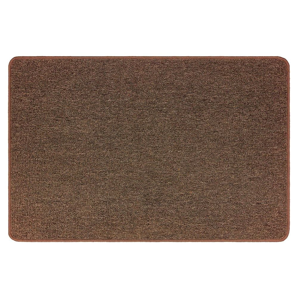 Mainstays Titan Solid Indoor Accent Rug, Pecan, 17" x 30"