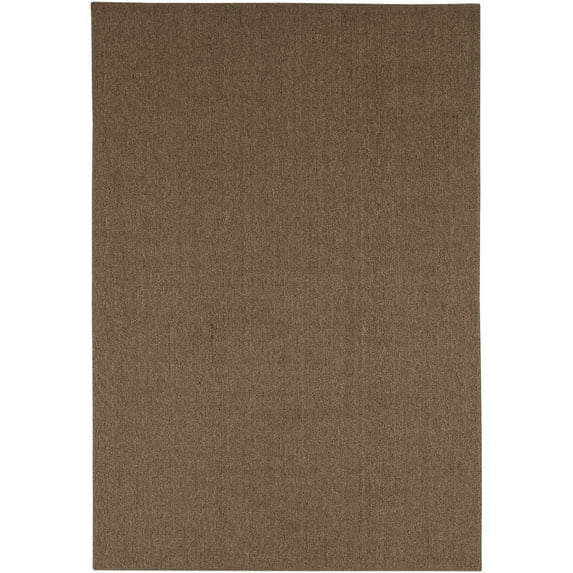 Mainstays Titan Solid Indoor Area Rug, Pecan, 4'6" x 6'6"