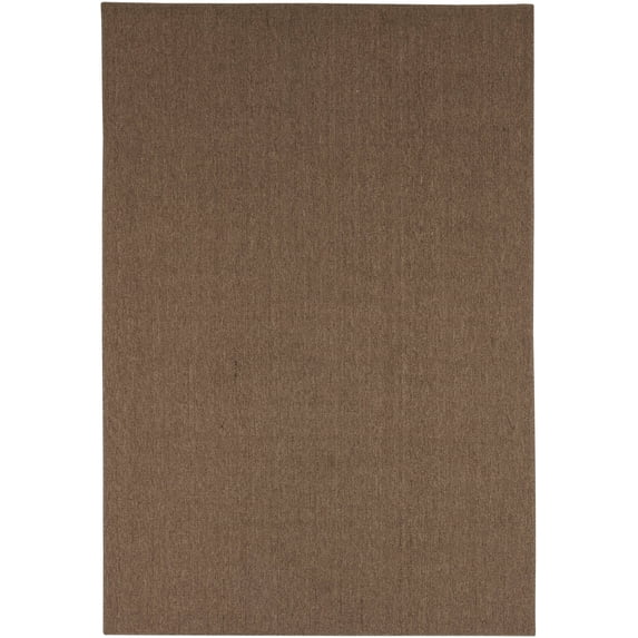 Mainstays Titan Solid Indoor Area Rug, Pecan, 5'x7'